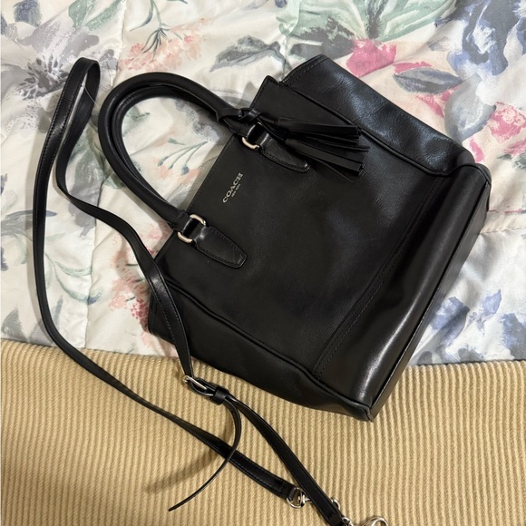 COACH Legacy Mini Black Tanner Handbag - Picture 8 of 10